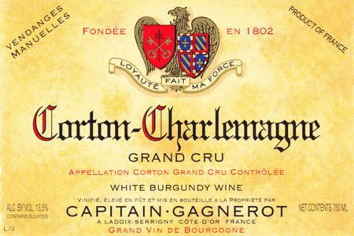 Maison Capitain-Gagnerot Corton-Charlemagne Grand Cru 2011 Front Label