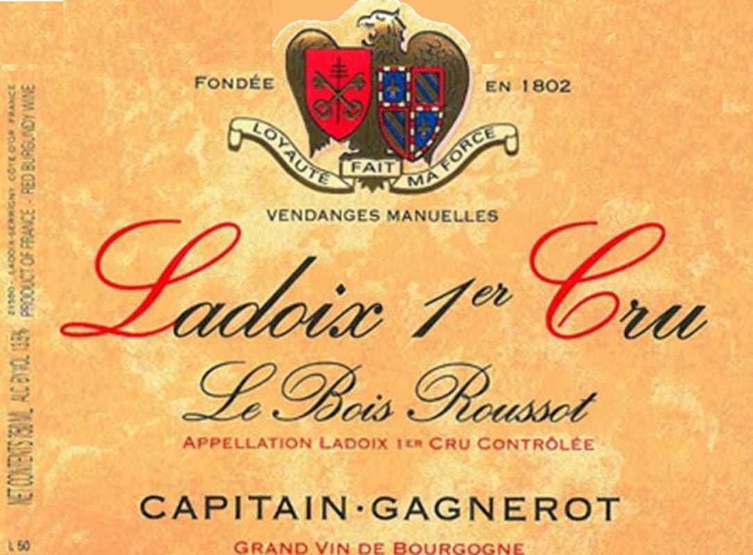 Maison Capitain-Gagnerot Ladoix Le Bois Roussot Premier Cru 2008 Front Label