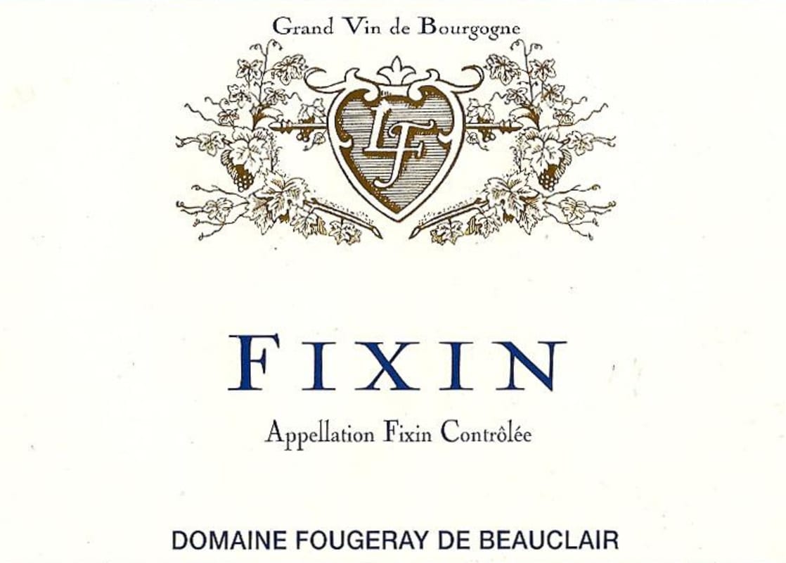 Maison Fougeray De Beauclair Fixin 2014 Front Label
