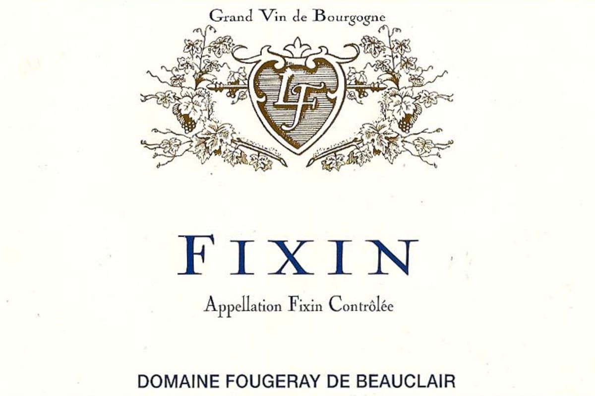 Maison Fougeray De Beauclair Fixin 2013 Front Label