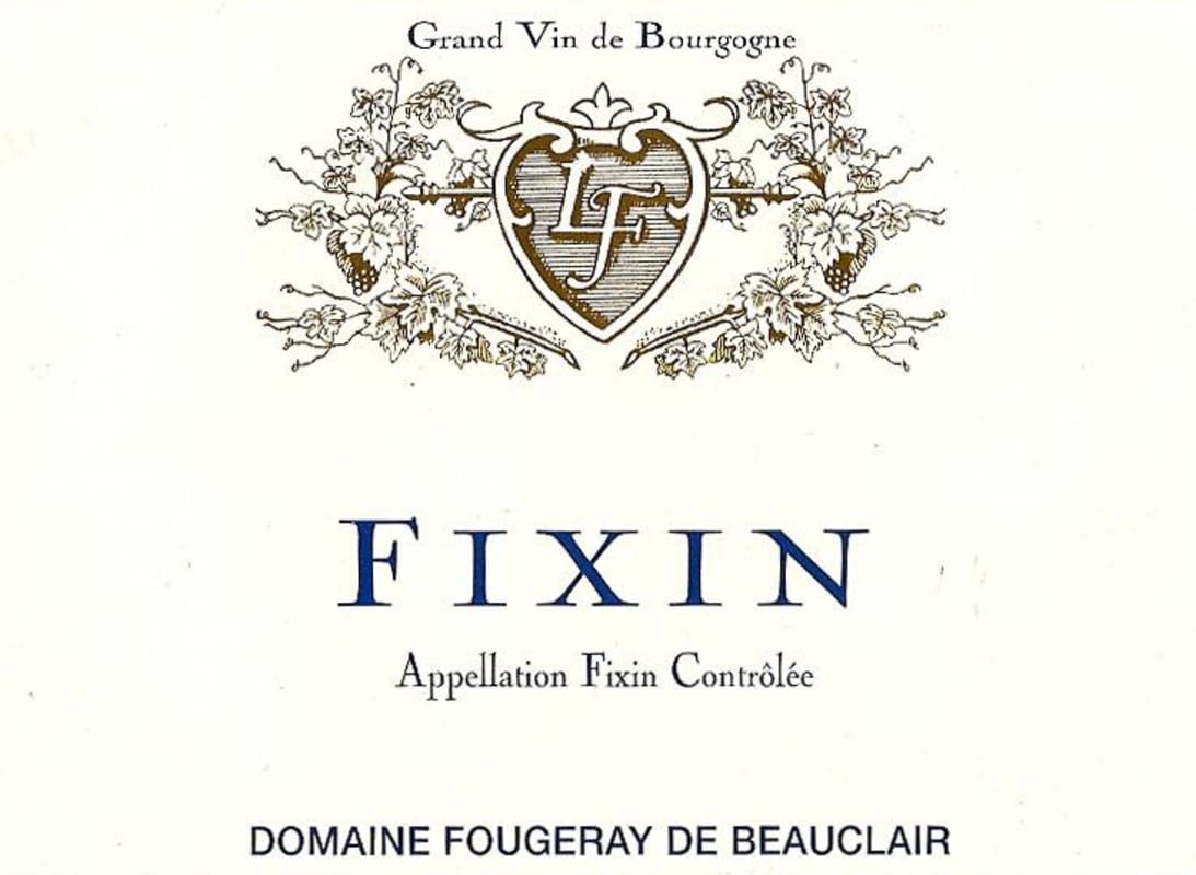 Maison Fougeray De Beauclair Fixin 2010 Front Label