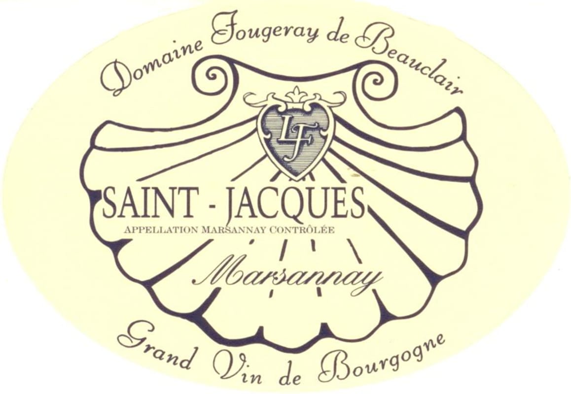 Maison Fougeray De Beauclair Marsannay Saint-Jacques Blanc 2014 Front Label