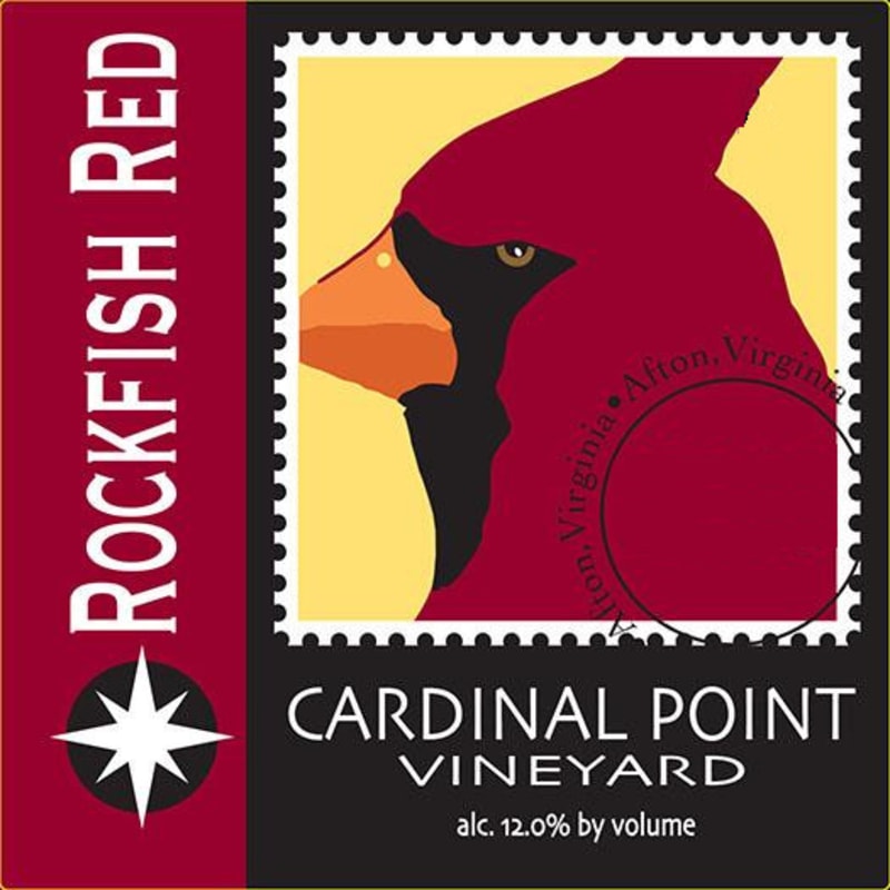 Cardinal Point Vineyard and Winery Rockfish Red 2015 Front Label