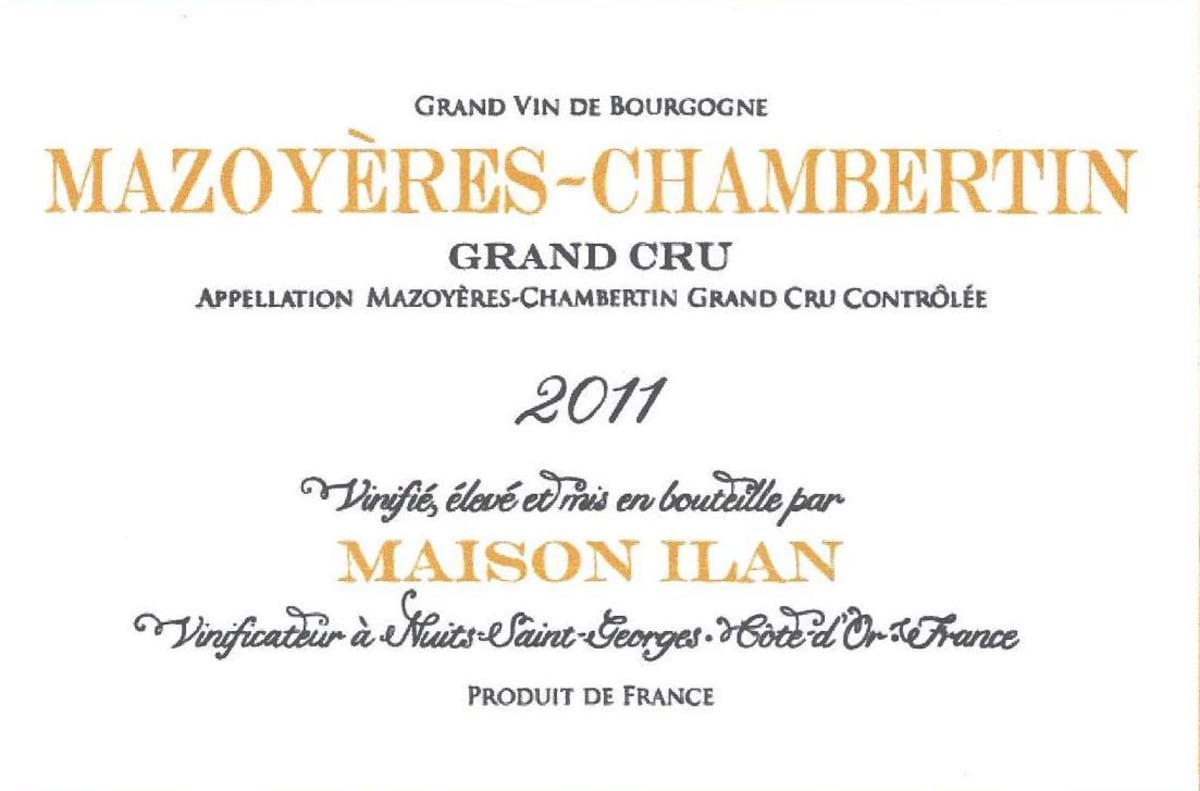 Maison Ilan Mazoyeres-Chambertin Grand Cru 2011 Front Label