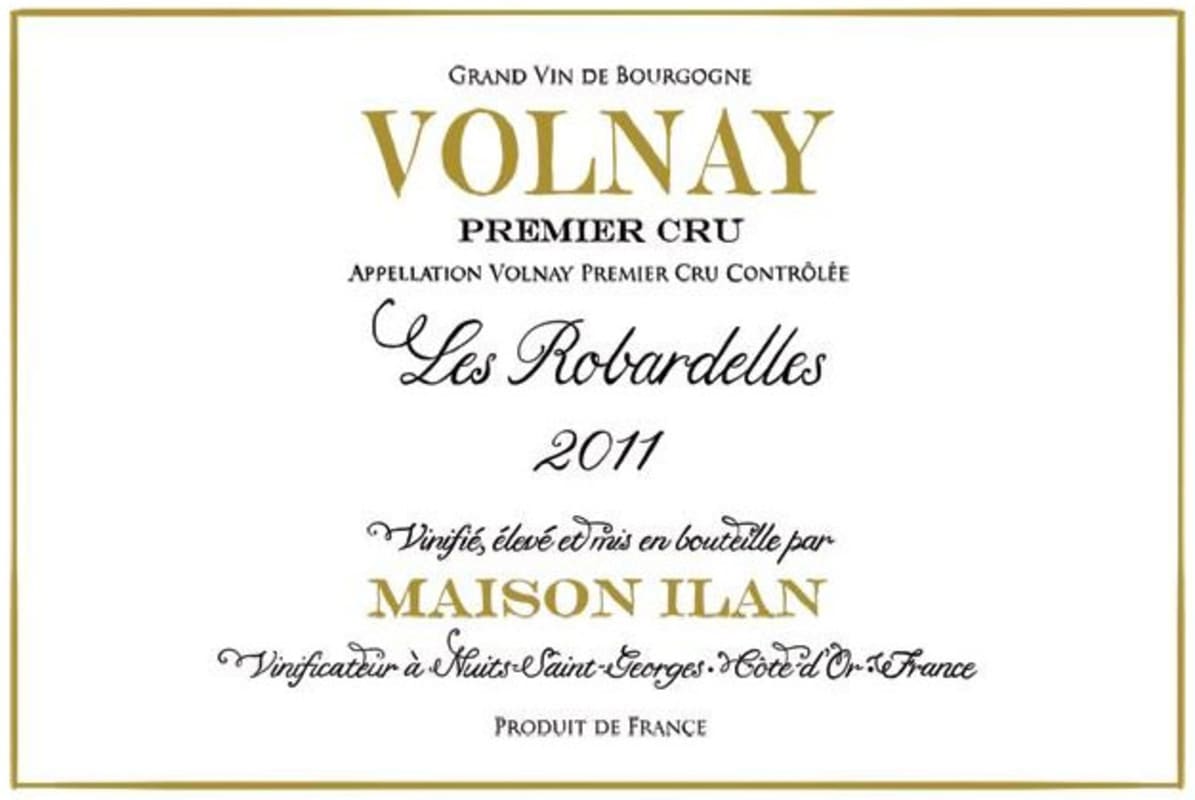 Maison Ilan Volnay Les Robardelles Premier Cru 2011 Front Label