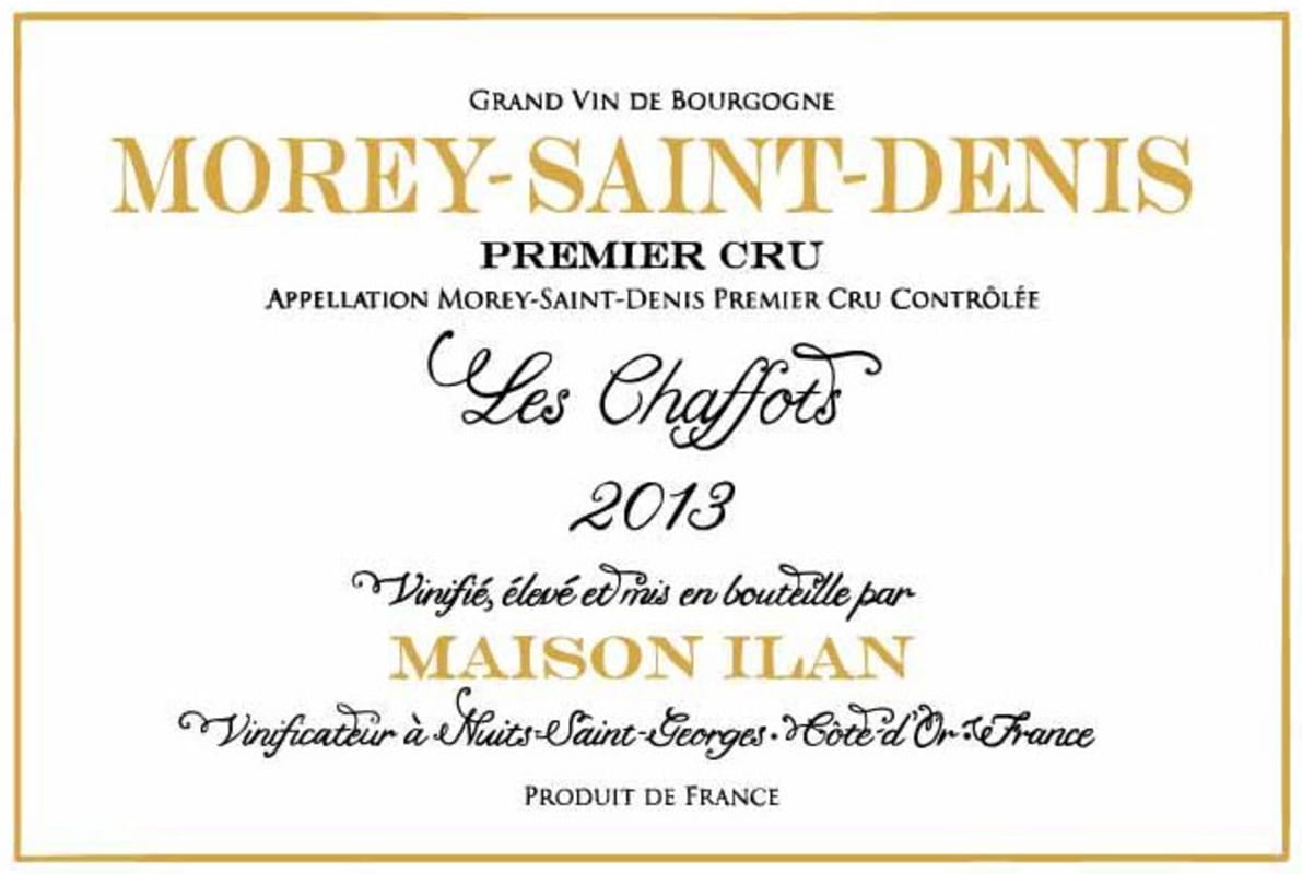 Maison Ilan Morey-Saint-Denis Les Chaffots Premier Cru 2013 Front Label
