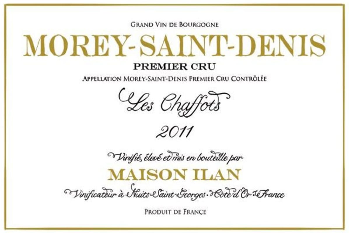 Maison Ilan Morey-Saint-Denis Les Chaffots Premier Cru 2011 Front Label