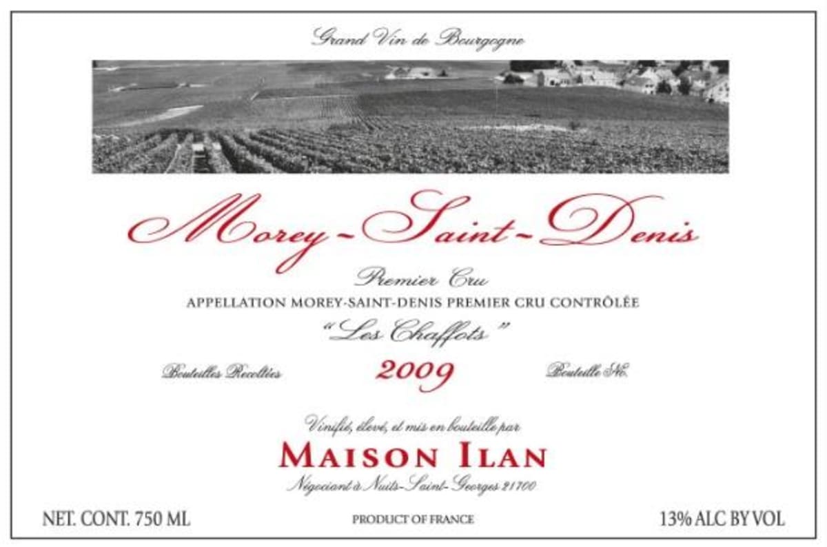 Maison Ilan Morey-Saint-Denis Les Chaffots Premier Cru 2009 Front Label