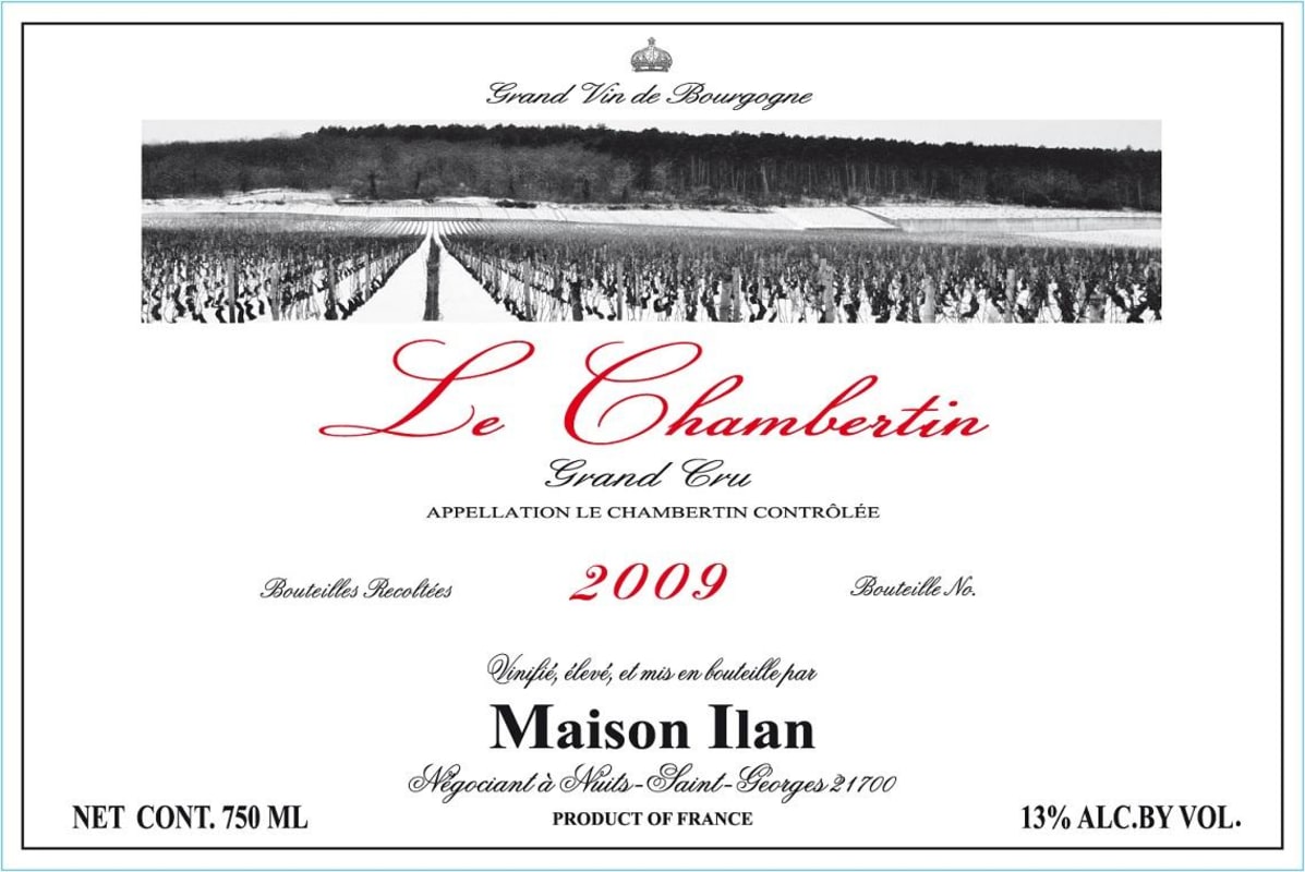 Maison Ilan Le Chambertin Grand Cru 2009 Front Label