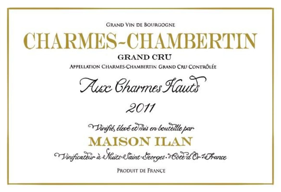 Maison Ilan Charmes-Chambertin Grand Cru Aux Charmes Haute 2011 Front Label