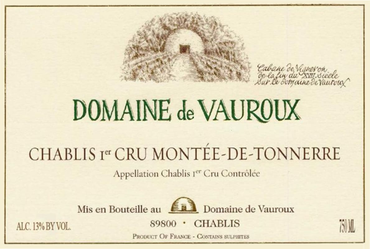 Maison Olivier Tricon Chablis Montee de Tonnerre Premier Cru 2010 Front Label