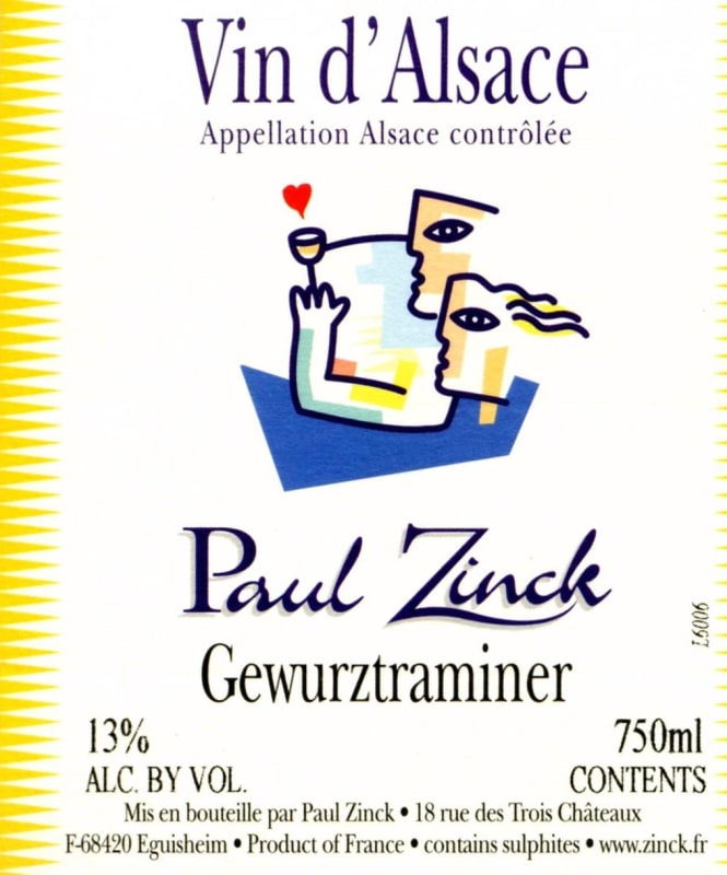 Maison Paul Zinck Alsace Gewurztraminer 2011 Front Label