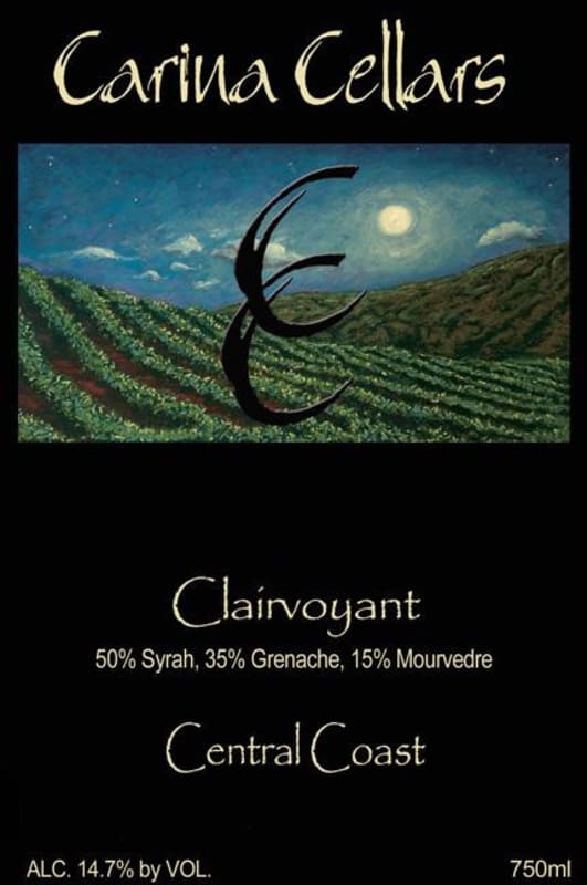 Carina Cellars Clairvoyant 2012 Front Label