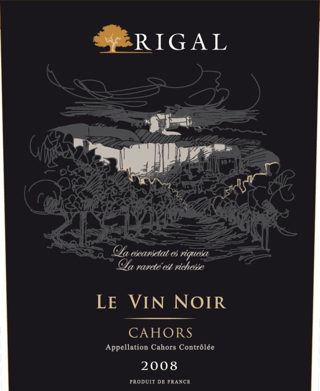 Maison Rigal Cahors Le Vin Noir 2008 Front Label