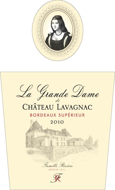 Maison Riviere Chateau de Lavagnac La Grande Dame de 2010 Front Label
