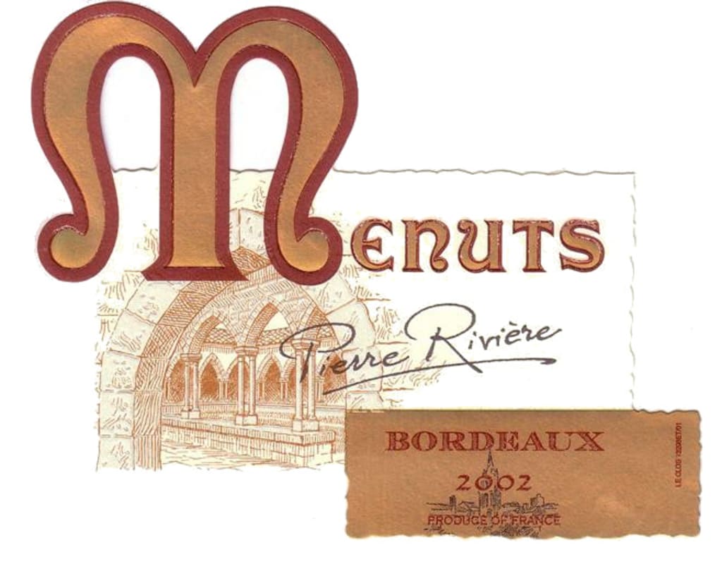 Maison Riviere Menuts Rouge 2002 Front Label