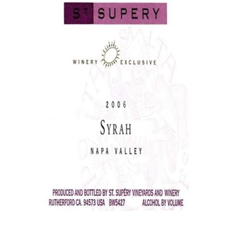 St. Supery Syrah 2006 Front Label