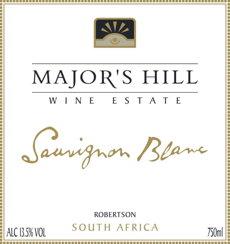 Major's Hill Wine Estate Sauvignon Blanc 2010 Front Label