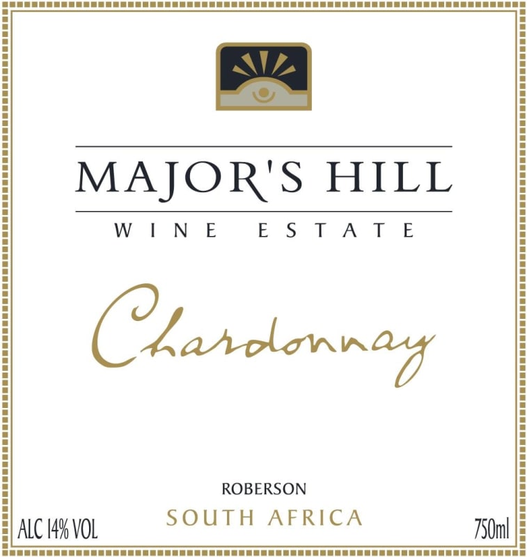 Major's Hill Wine Estate Chardonnay 2009 Front Label