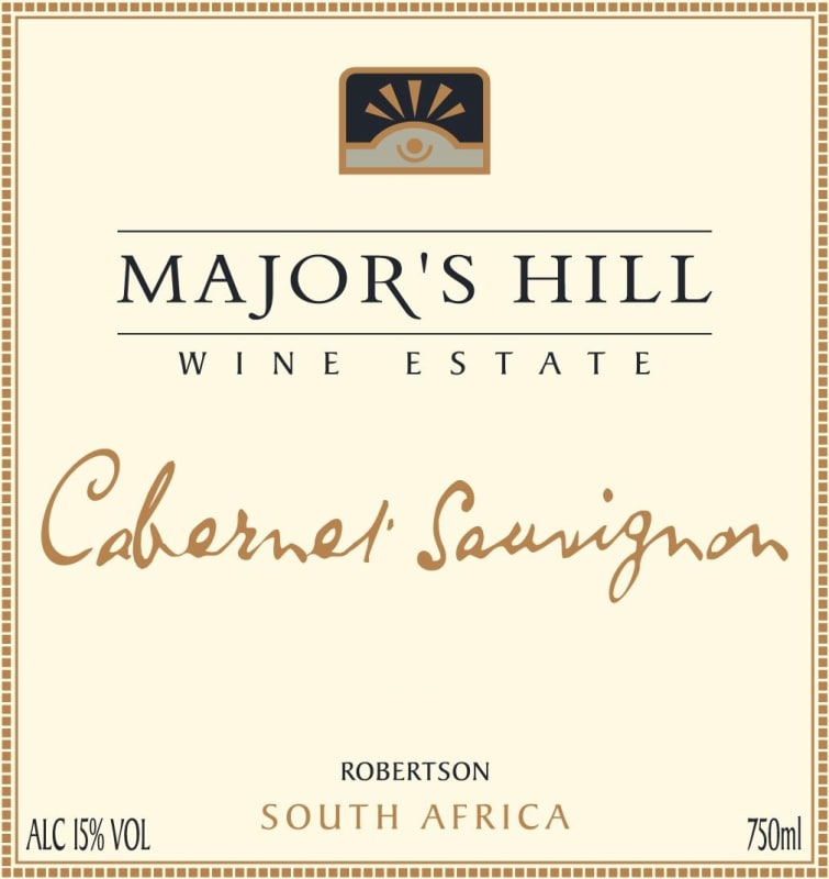 Major's Hill Wine Estate Cabernet Sauvignon 2011 Front Label