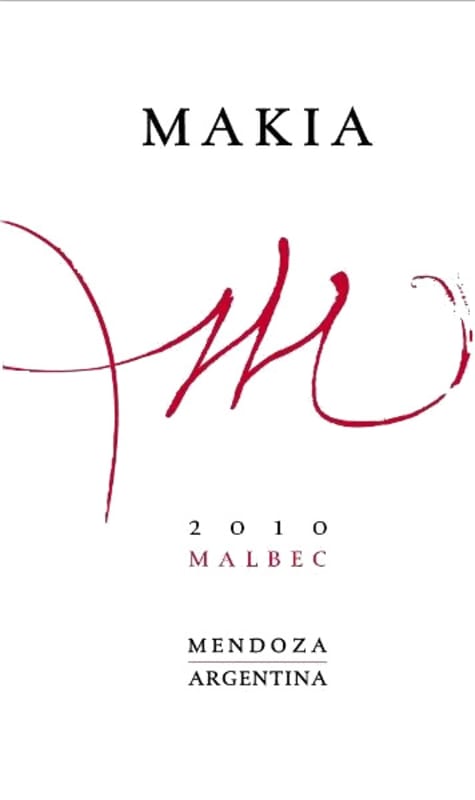 Makia Estate Malbec 2010 Front Label