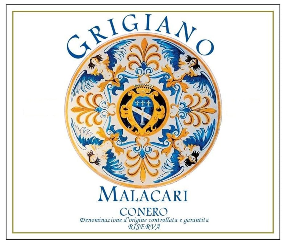 Malacari Rosso Conero Riserva Grigiano 2008 Front Label