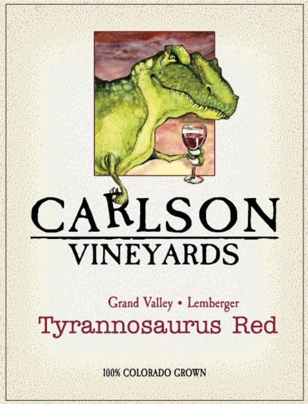 Carlson Vineyards Tyrannosaurus Lemberger Red 2009 Front Label