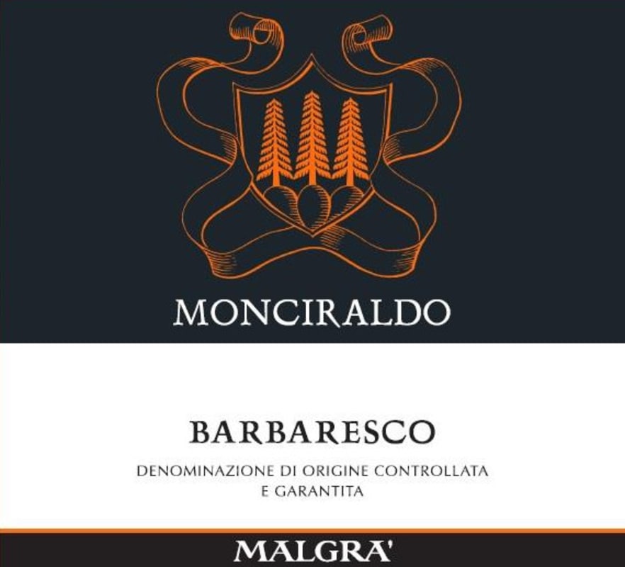Malgra Azienda Vitivinicola Barbaresco Monciraldo 2011 Front Label