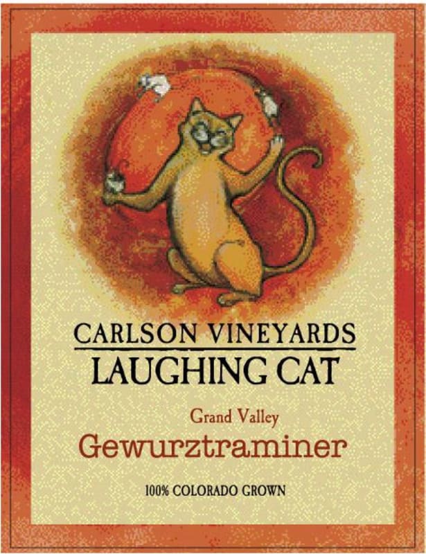 Carlson Vineyards Laughing Cat Gewurztraminer 2011 Front Label
