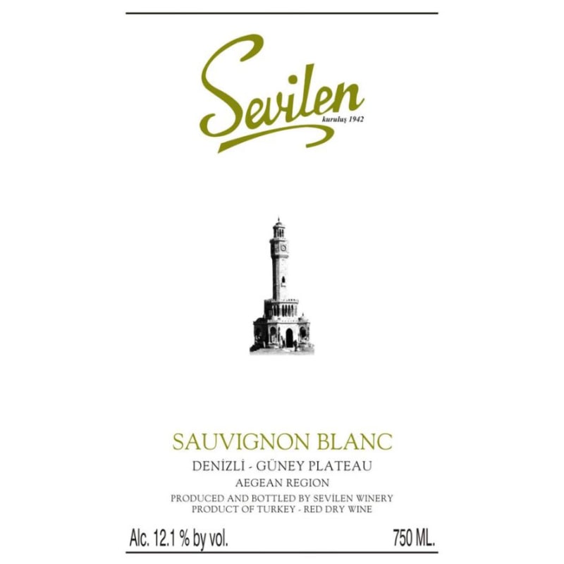Sevilen Sauvignon Blanc 2016 Front Label