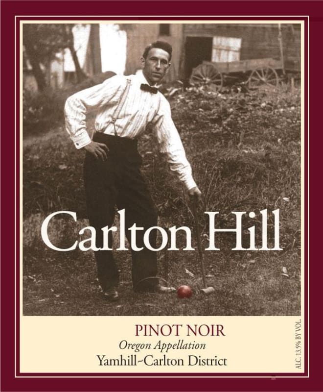 Carlton Hill Wine Company Vineyard Estate Pinot Noir 2013 Front Label