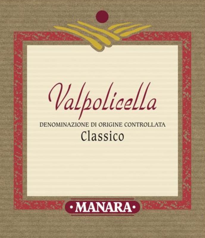 Manara Vini Valpolicella Classico 2015 Front Label