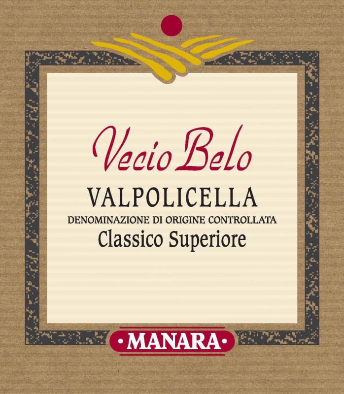 Manara Vini Valpolicella Classico Superiore Vecio Belo 2013 Front Label