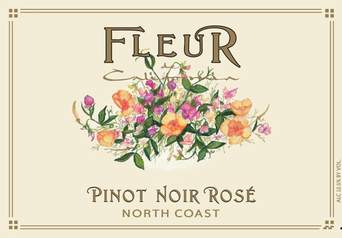 Carneros Wine Company Fleur Pinot Noir Rose 2015 Front Label