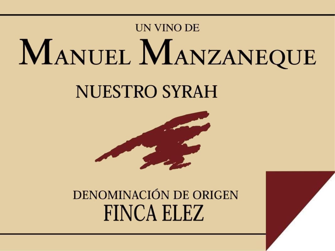 Bodega Manuel Manzaneque Nuestro Syrah 2011 Front Label
