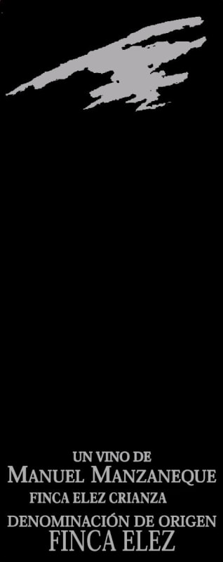 Bodega Manuel Manzaneque Crianza 2009 Front Label