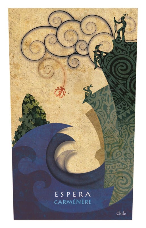 Manutara Wines Espera Carmenere 2014 Front Label