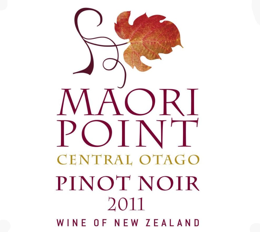 Maori Point Vineyard Central Otago Pinot Noir 2011 Front Label
