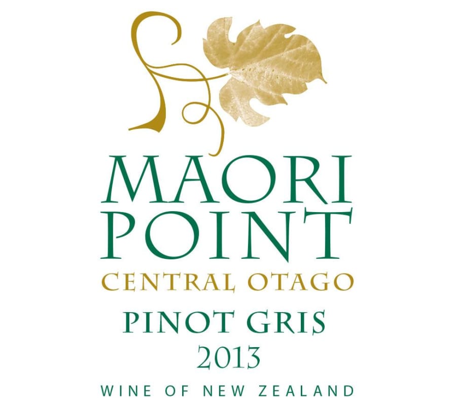 Maori Point Vineyard Maori Point Pinot Gris 2013 Front Label