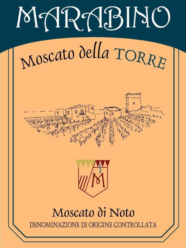 Marabino Moscato di Noto Moscato della Torre 2013 Front Label