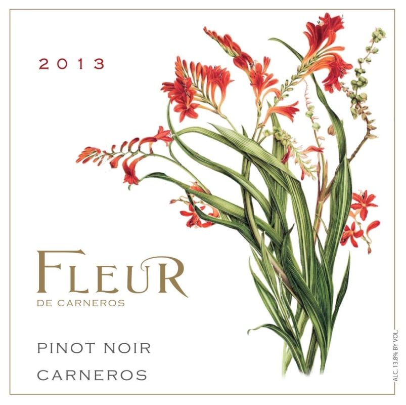 Carneros Wine Company Fleur Pinot Noir 2013 Front Label
