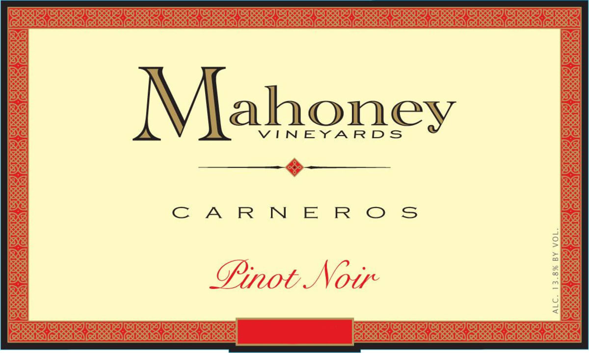 Carneros Wine Company Mahoney Vineyards Pinot Noir 2010 Front Label