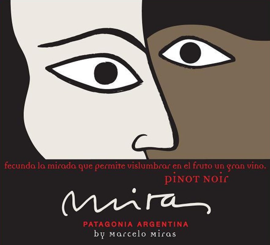 Marcelo Miras Pinot Noir 2013 Front Label