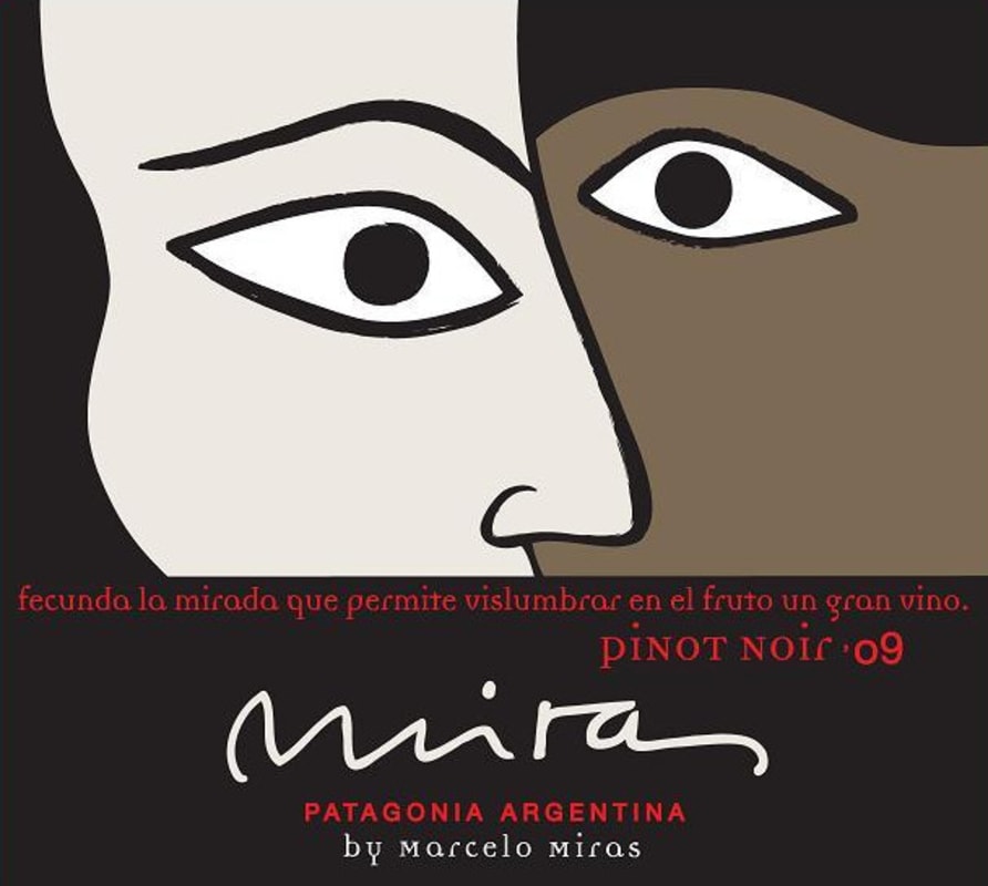 Marcelo Miras Pinot Noir 2009 Front Label