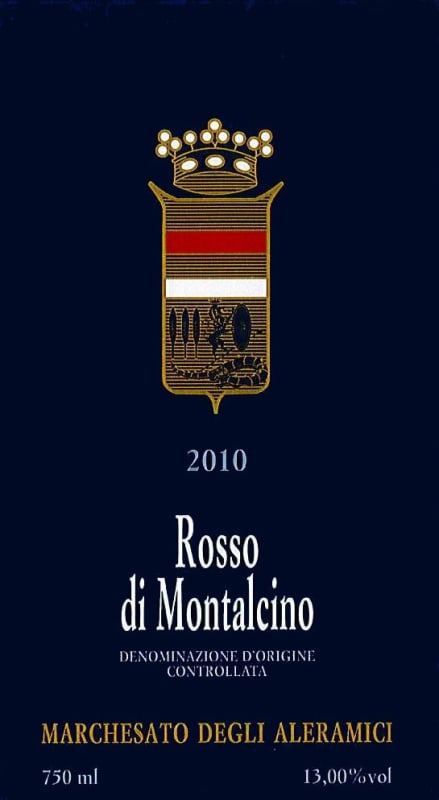 Marchesato Degli Aleramici Rosso di Montalcino 2010 Front Label