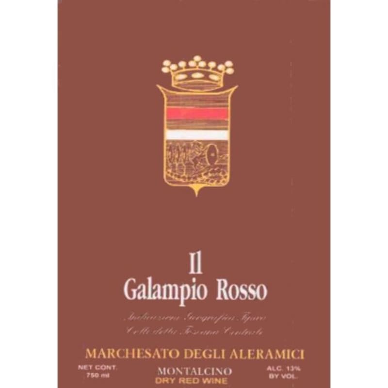 Marchesato Degli Aleramici Toscana Galampio Rosso 2004 Front Label
