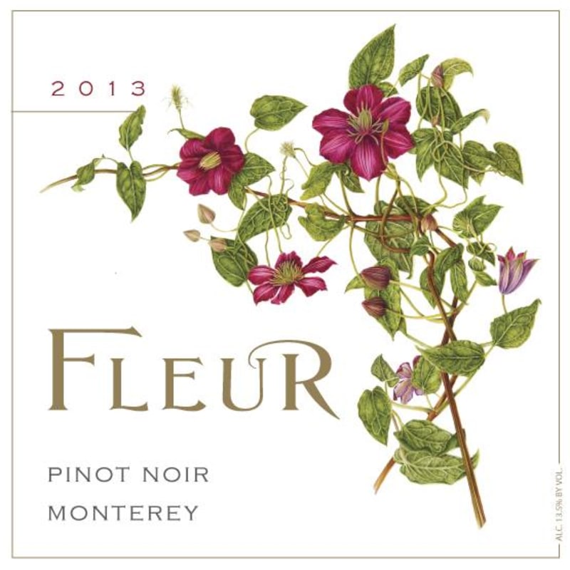 Carneros Wine Company Fleur de Pinot Noir 2013 Front Label