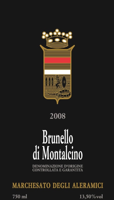 Marchesato Degli Aleramici Brunello di Montalcino 2008 Front Label