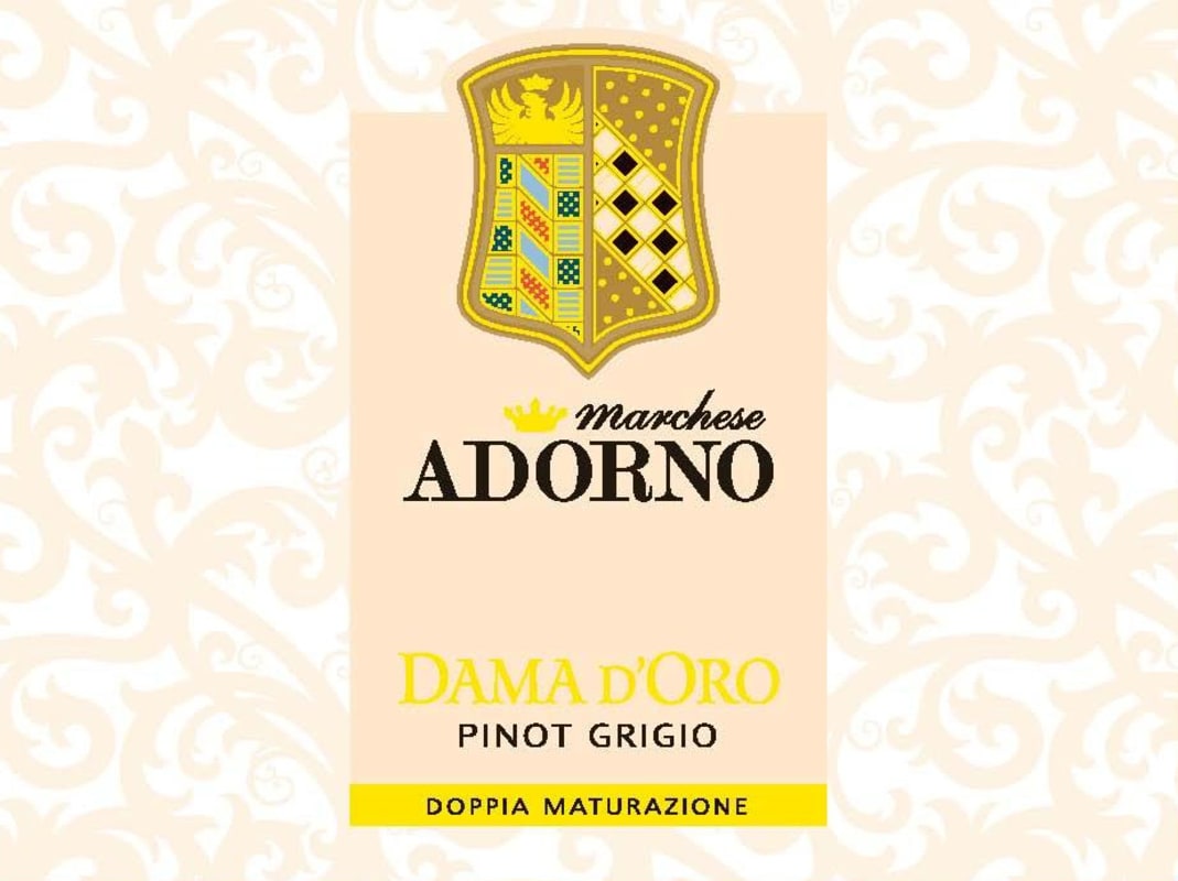 Marchese Adorno Oltrepo Pavese Dama d'Oro Pinot Grigio 2013 Front Label