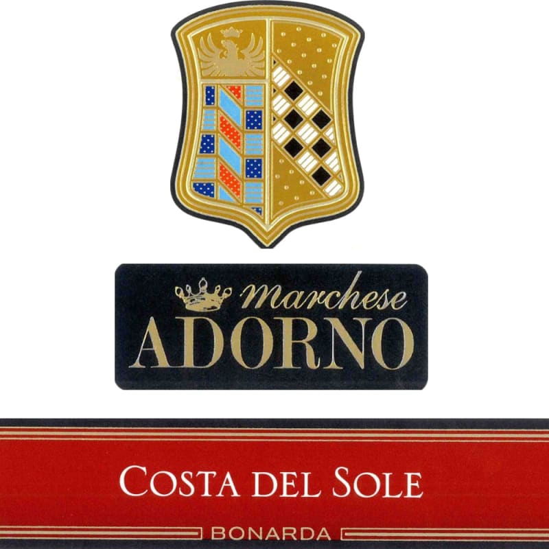 Marchese Adorno Oltrepo Pavese Bonarda 2012 Front Label
